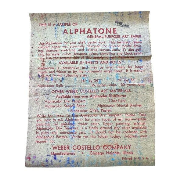Brilliant Alphacolor Chalk Pastels No. 102 24 Sticks Weber Costello Co. Chicago - Picture 4 of 6